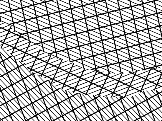 geometric square shape line pattern abstract background in black and white by Timmy333