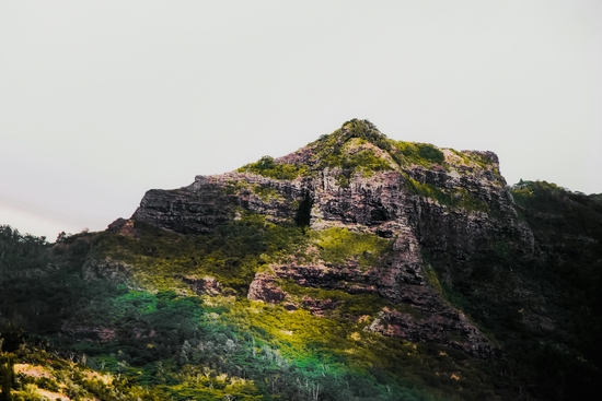 green tropical mountain view at Kauai, Hawaii, USA by Timmy333