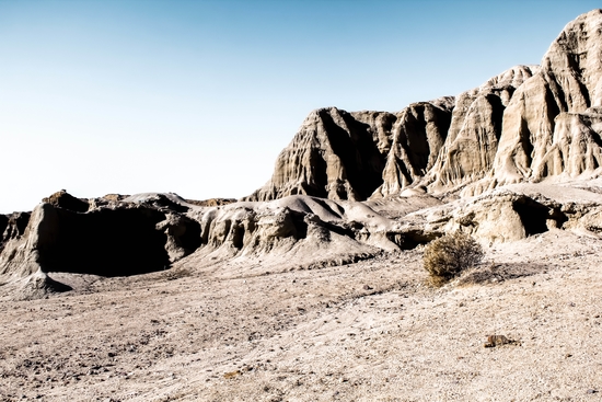 mountains desert with blue sky at Red Rock Canyon state park, California, USA by Timmy333