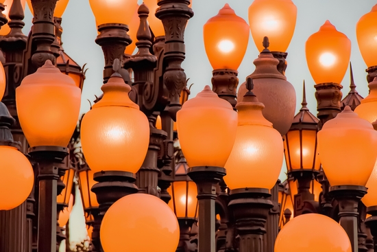 Urban Light at LACMA Los Angeles California USA by Timmy333