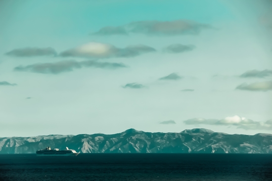 Ocean and mountains at Rancho Palos Verdes California USA by Timmy333