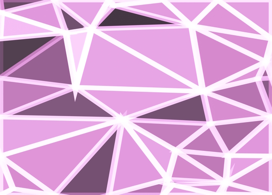 geometric triangle pattern abstract background in pink and white by Timmy333