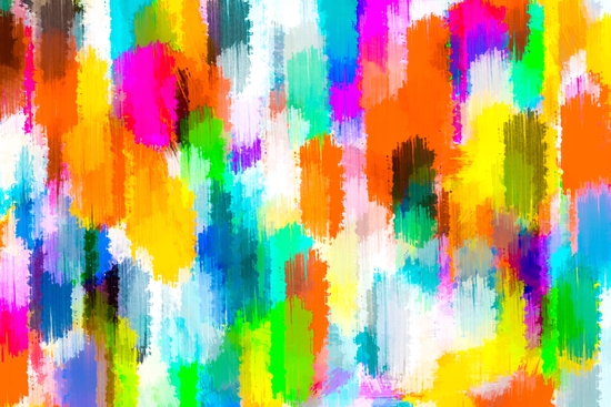 abstract splatter brush stroke painting texture background in orange pink blue yellow by Timmy333