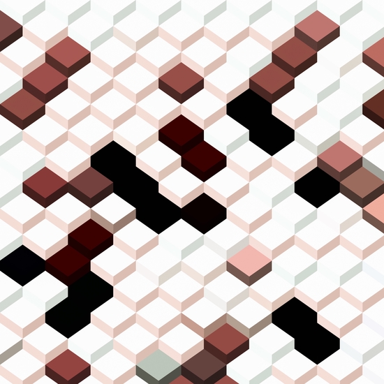 geometric square cube pattern abstract background in brown by Timmy333