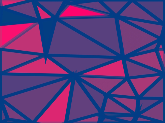 geometric triangle polygon shape abstract background in pink and blue by Timmy333