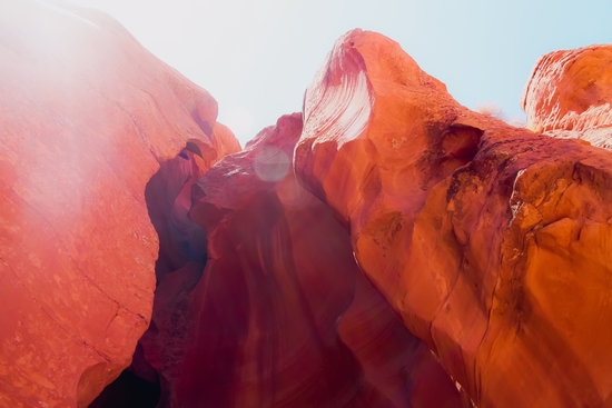 Sandstone texture in the desert at Antelope Canyon Arizona USA by Timmy333