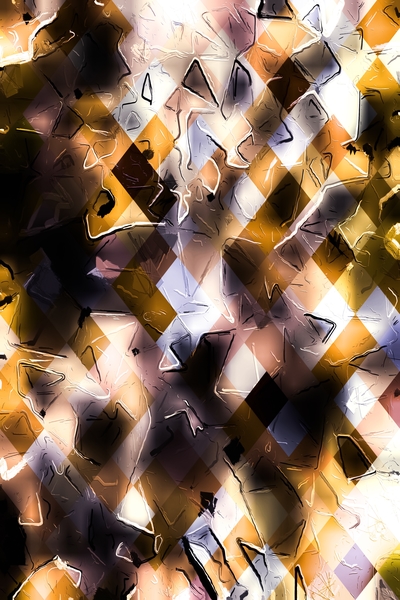 brown geometric pixel square pattern abstract art background by Timmy333