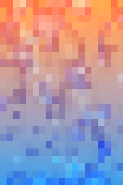 geometric pixel square pattern abstract background in blue orange by Timmy333