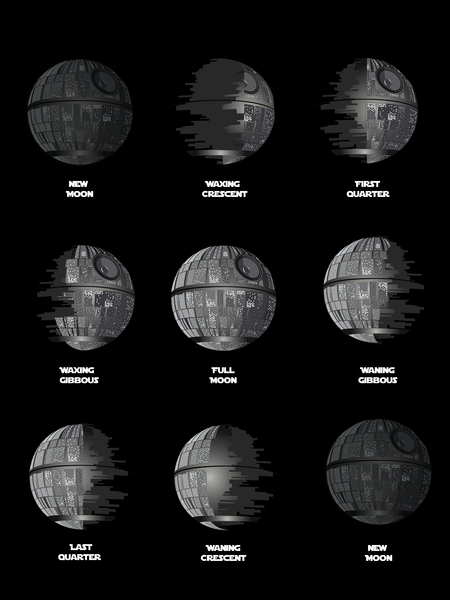 The Death Star Moon phase by TenTimesKarma