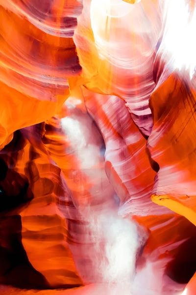 sunlight in the sandstone cave desert at Antelope Canyon, Arizona, USA by Timmy333