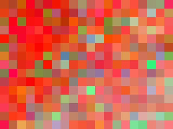 red and orange geometric square pixel pattern abstract background by Timmy333