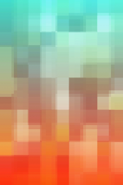 geometric pixel square pattern abstract background in orange brown blue by Timmy333