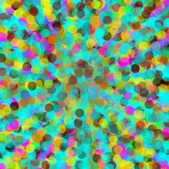 pink green yellow purple and brown circle abstract background by Timmy333