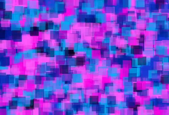 pink purple and blue square pattern abstract background by Timmy333