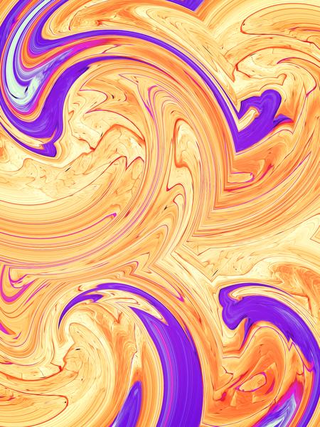 orange and purple spiral painting abstract background by Timmy333