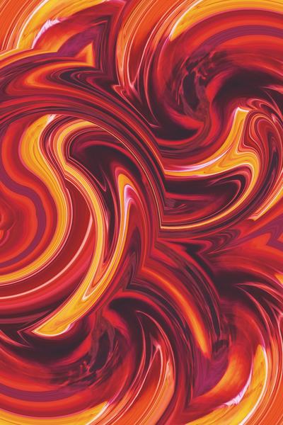 yellow red and brown spiral painting abstract background by Timmy333