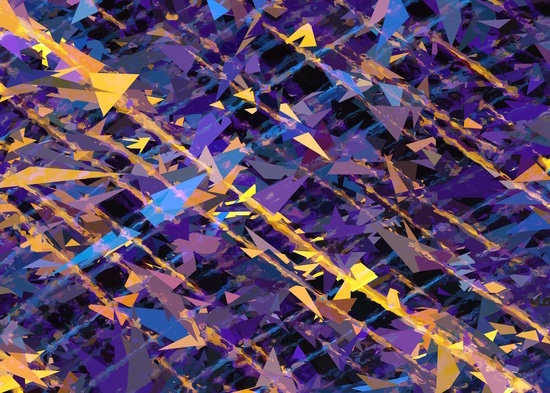 splash geometric triangle pattern abstract background in blue purple yellow by Timmy333