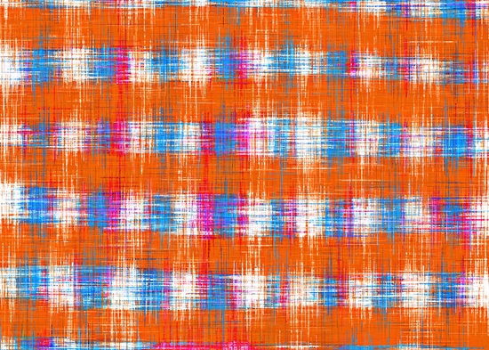 plaid pattern abstract texture in orange blue pink by Timmy333