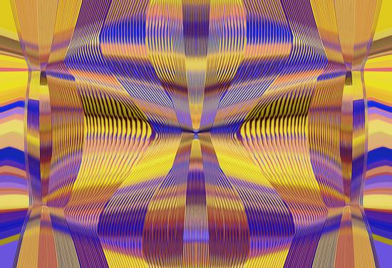 blue purple yellow and gold lines drawing abstract background by Timmy333