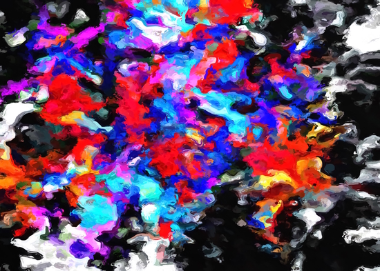 psychedelic splash painting abstract texture blue red pink black by Timmy333