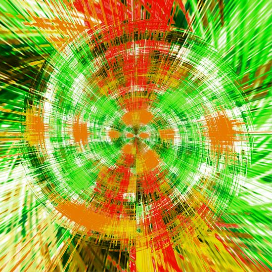 green red and orange circle plaid pattern abstract background by Timmy333