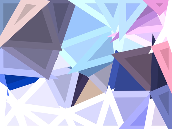 geometric triangle polygon shape abstract background in blue and pink by Timmy333