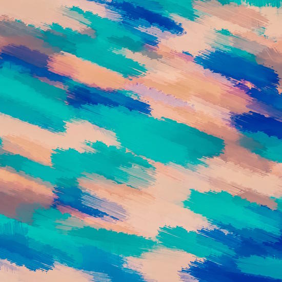 camouflage splash painting abstract in pink green and blue by Timmy333