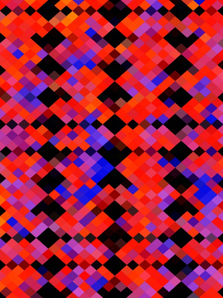 red and blue geometric square pixel pattern abstract background by Timmy333