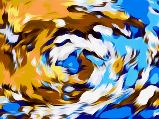 yellow brown and blue spiral painting texture abstract background by Timmy333