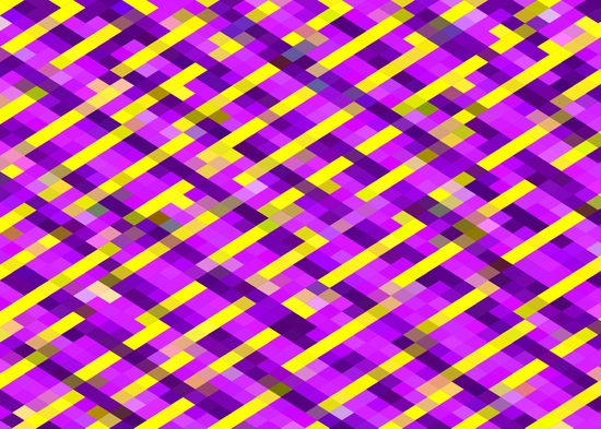 geometric pixel square pattern abstract background in pink purple yellow by Timmy333