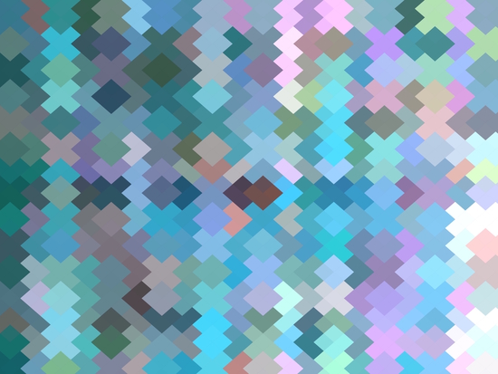 geometric square pixel pattern abstract in blue and pink by Timmy333