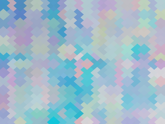 geometric square pixel pattern abstract in blue and pink by Timmy333