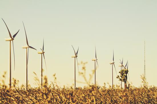 wind turbine in the middle of the desert by Timmy333