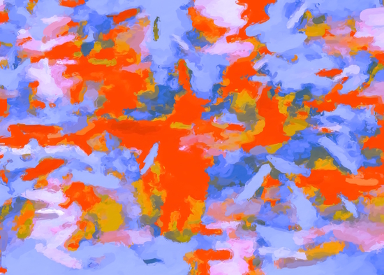 splash painting texture abstract background in red blue orange by Timmy333