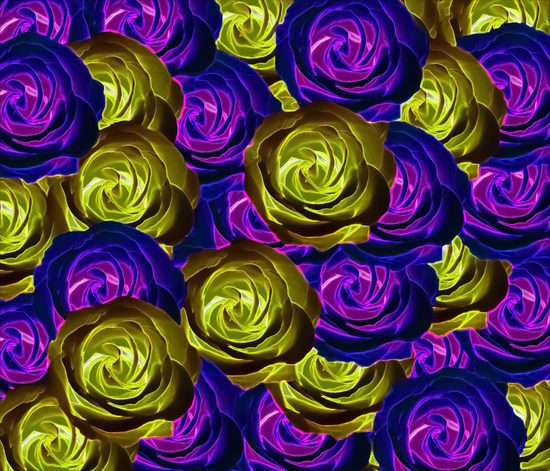 blooming rose texture pattern abstract background in pink purple yellow by Timmy333