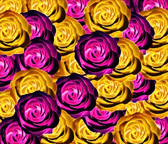 blooming rose texture pattern abstract background in pink and yellow by Timmy333