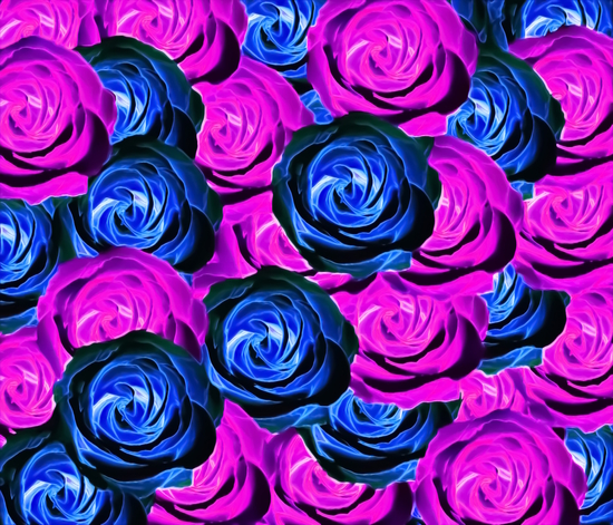 blooming rose texture pattern abstract background in pink and blue by Timmy333