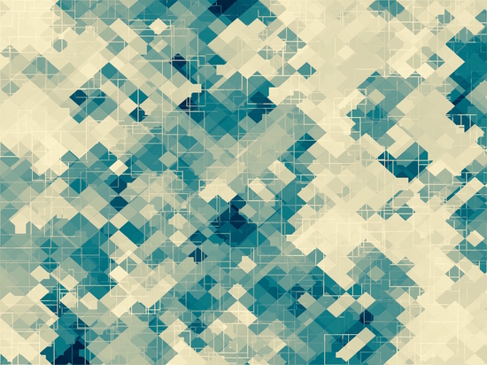 blue geometric square pixel pattern abstract background by Timmy333