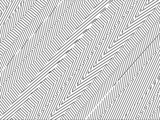 geometric line pattern abstract background in black and white by Timmy333