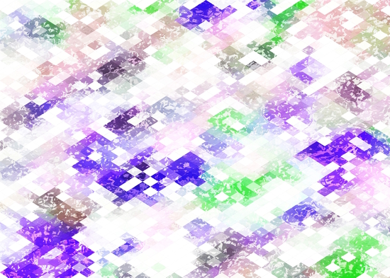 psychedelic geometric pixel abstract pattern in purple green pink by Timmy333