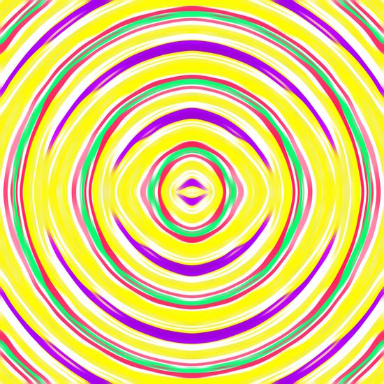 yellow purple green pink circle line drawing abstract background by Timmy333