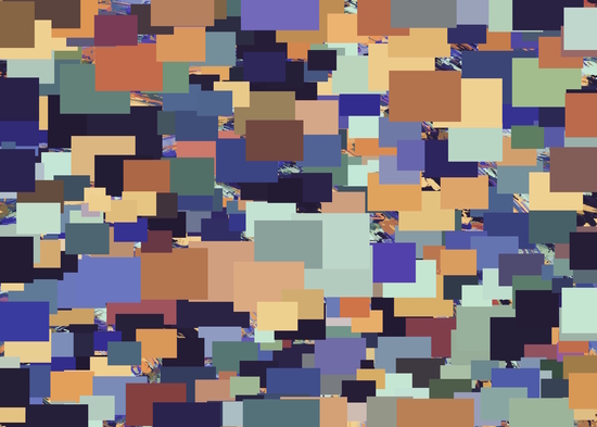 vintage geometric square pixel pattern abstract in brown blue purple by Timmy333