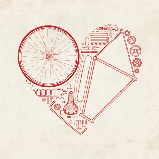 Love Bike (Red) by Florent Bodart - Speakerine