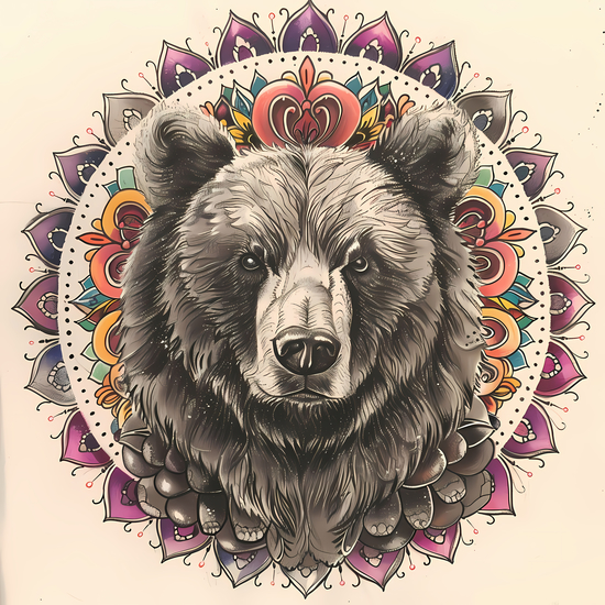 Mandala - Bear by aleibanez