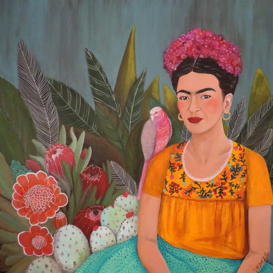 Frida A La Caza Azul by Sylvie Demers