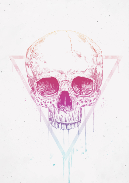 Skull in triangle by Balazs Solti
