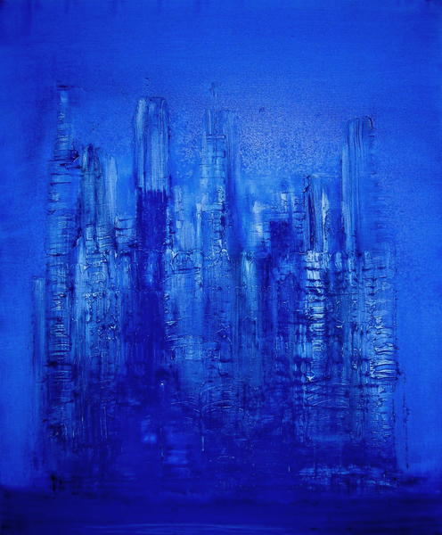 Blue construction by di-tommaso