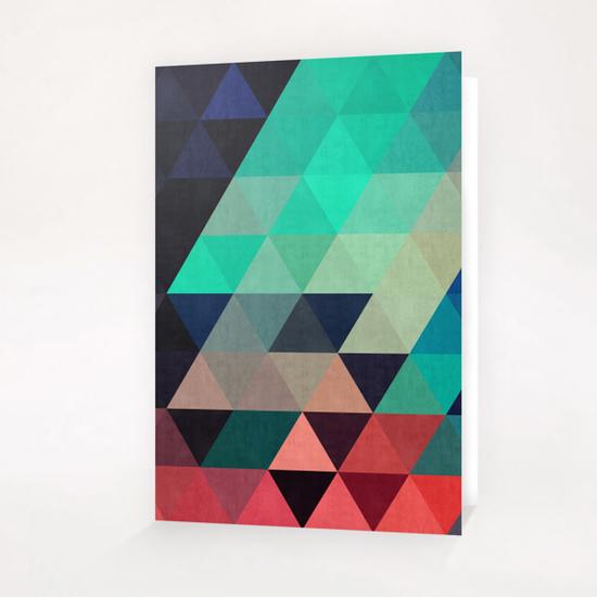 Pattern cosmic triangles I Greeting Card & Postcard by Vitor Costa