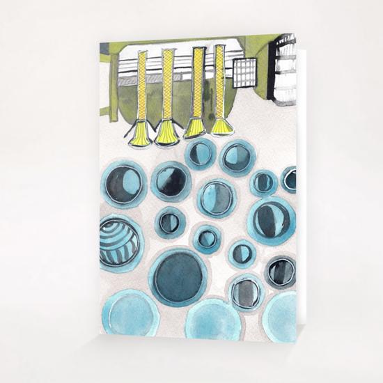 The Bubbles Production Machine  Greeting Card & Postcard by Heidi Capitaine