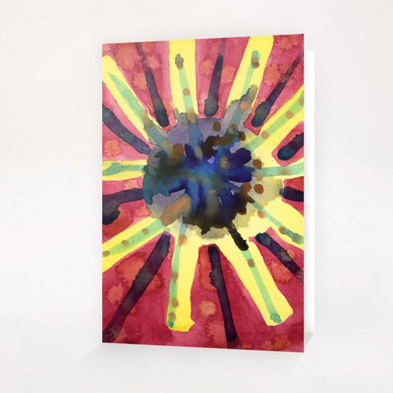 Explosive Sun Greeting Card & Postcard by Heidi Capitaine